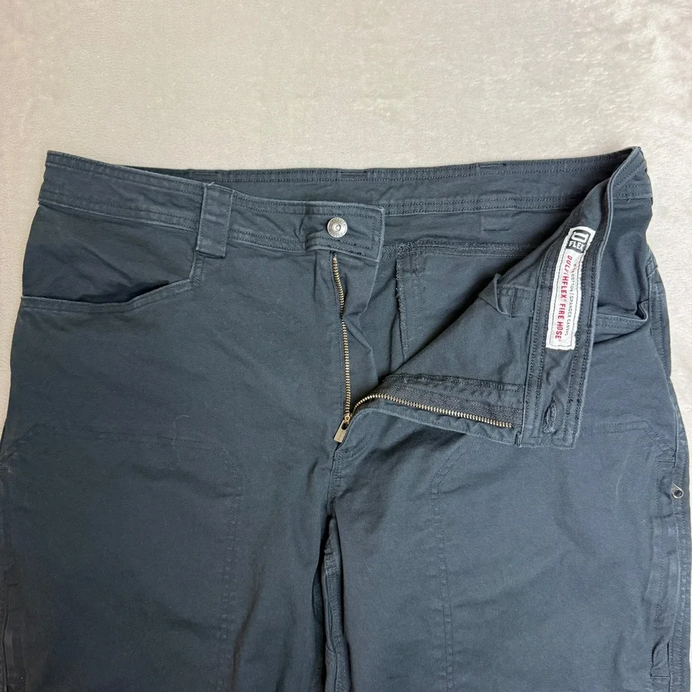 Duluth Trading DuluthFlex Fire Hose Pants Men 40x30 Black Utility Workwear EUC